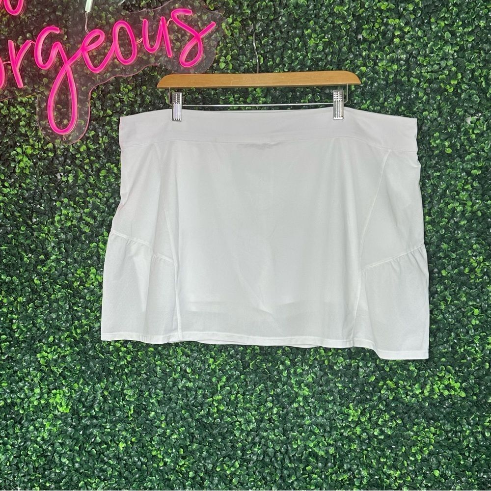 Lillie Green White Skort Skirt Sz 1X